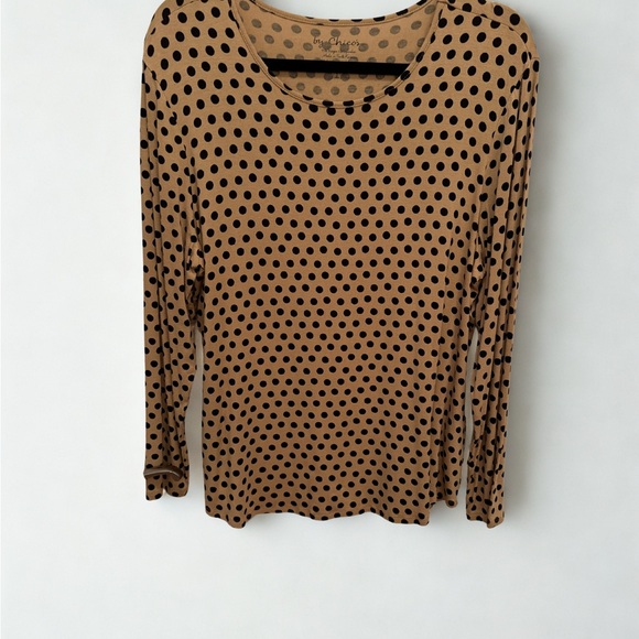Chico's Tops - Chico’s Women’s Polka Dot Long Sleeve Top